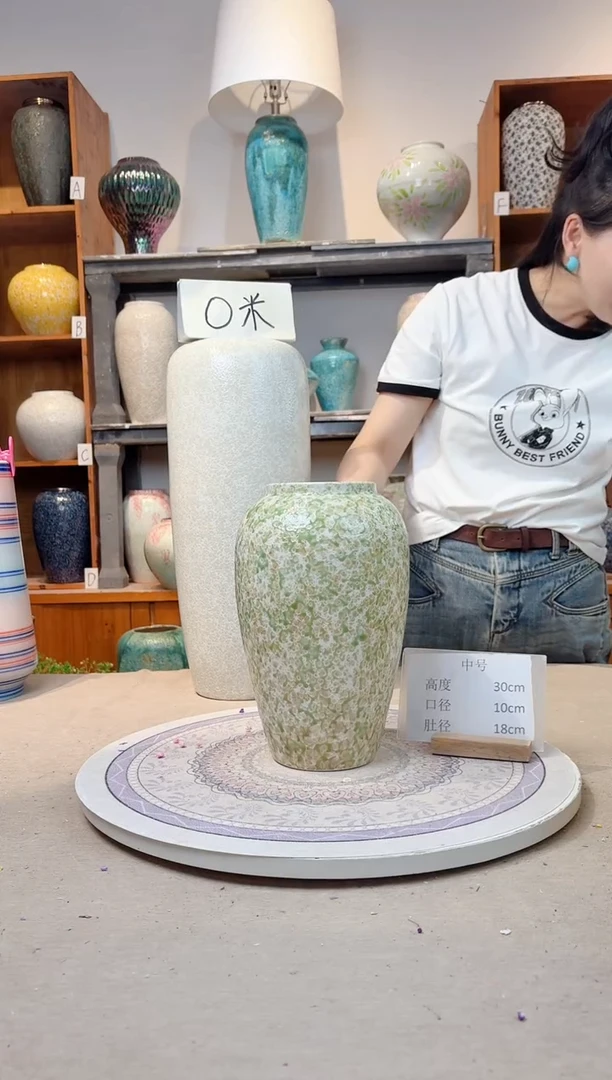 瓶陶瓷花瓶  春意盎然 中号 微瑕