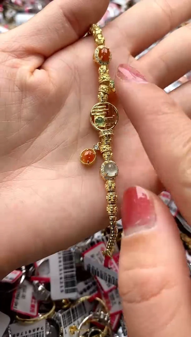 【闪购商品】翡翠戒指银S925镶嵌44444444   5