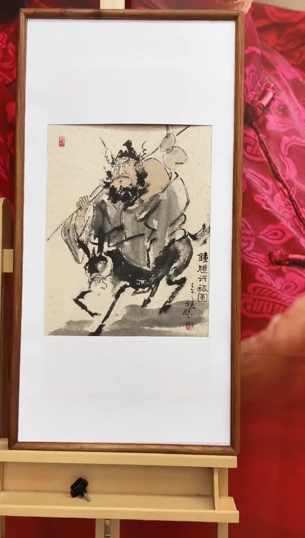 国画Y-戈壁老师绘画作品-1.2平尺人物展览原作不带框