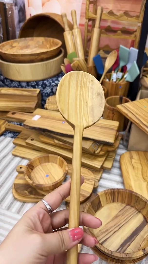 橄榄木搅拌勺炒菜勺