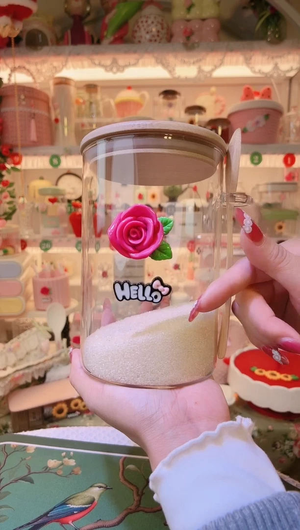 玫瑰花白糖罐——手工制作品质好！
