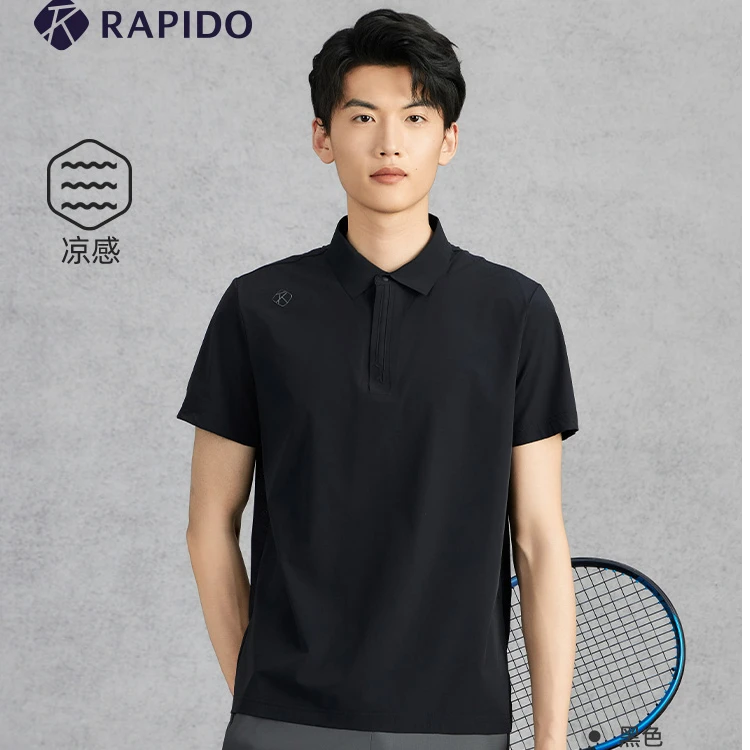 Rapido2025春夏男士经典运动休闲凉感短袖POLO衫CN5342P04雳霹道
