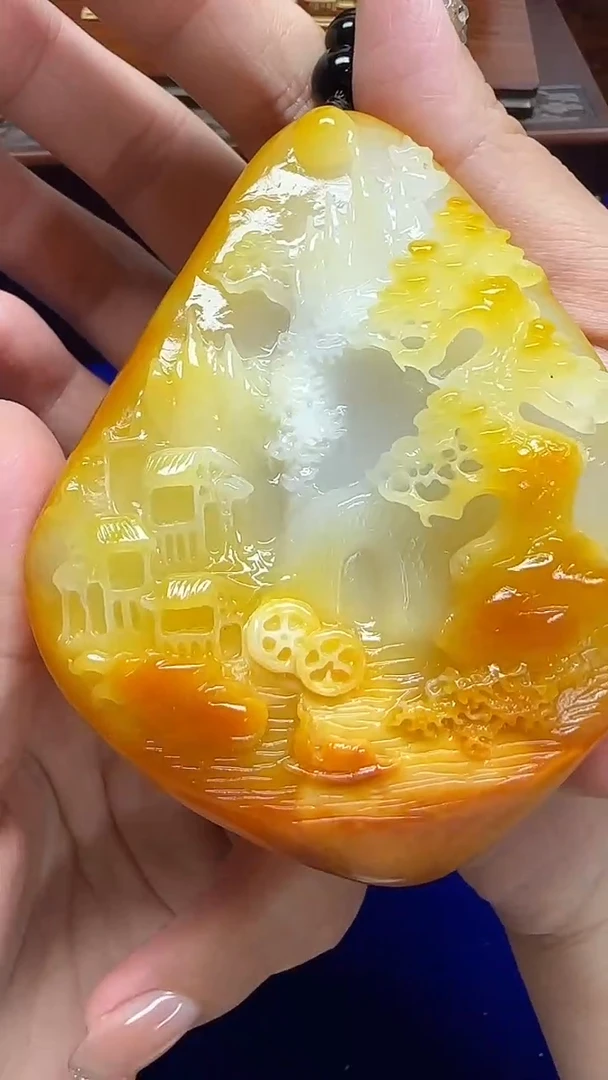 颈饰未镶嵌和田玉文*1