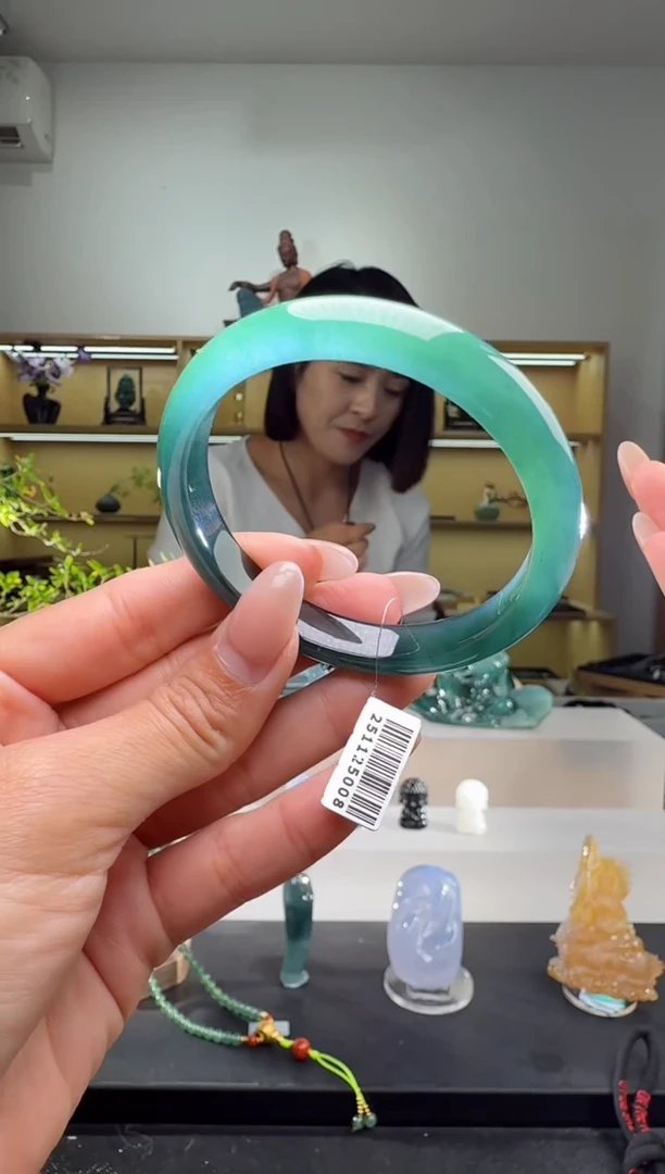 未镶嵌手镯翡翠53圈