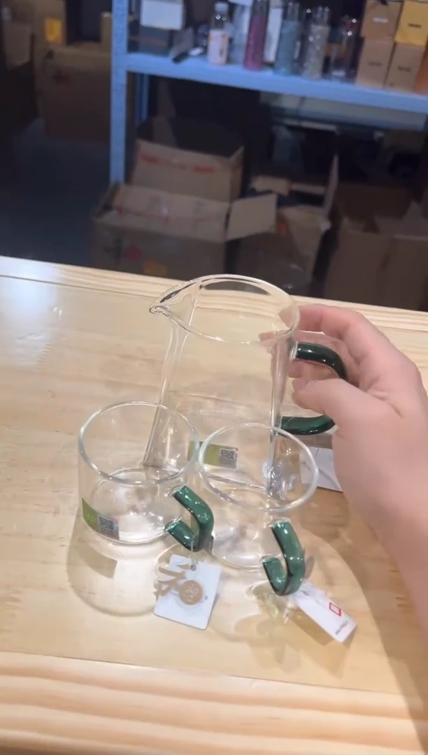 禾器-瀚然茶海-墨绿色+清禾杯墨绿2只