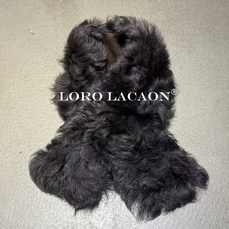 以赛亚 浮云织梦 柔软保暖设计款高定小湖羊时尚百搭羊毛围巾1612