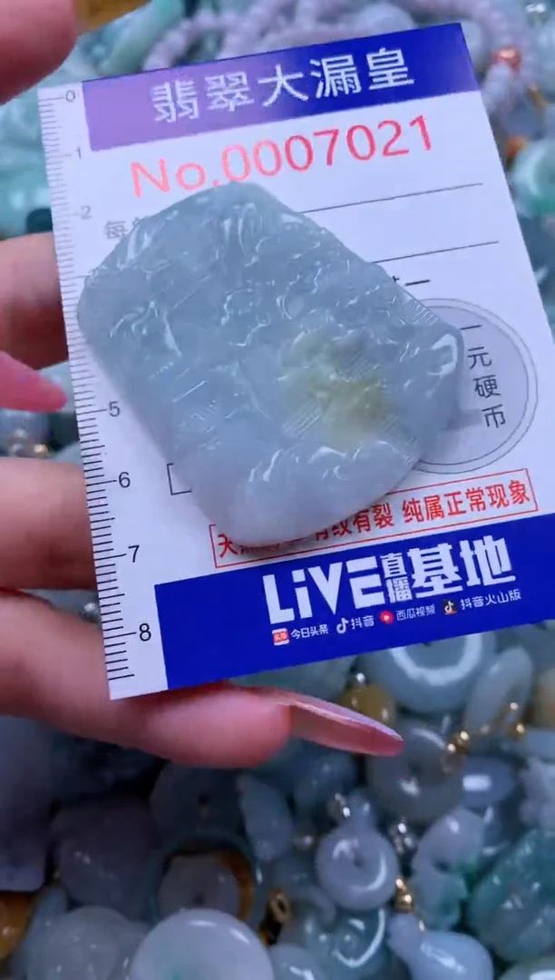 翡翠未镶嵌吊坠(不含链)7021