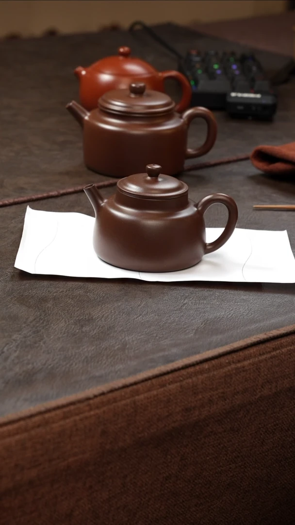 茶壶紫砂壶·15老紫泥言心160cc