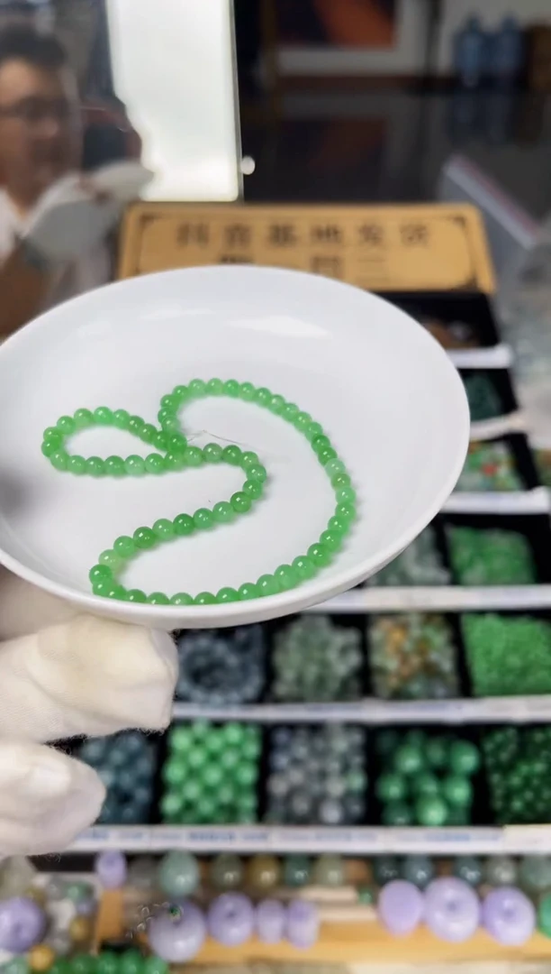 散珠翡翠师*翡翠散珠140颗多样性发货