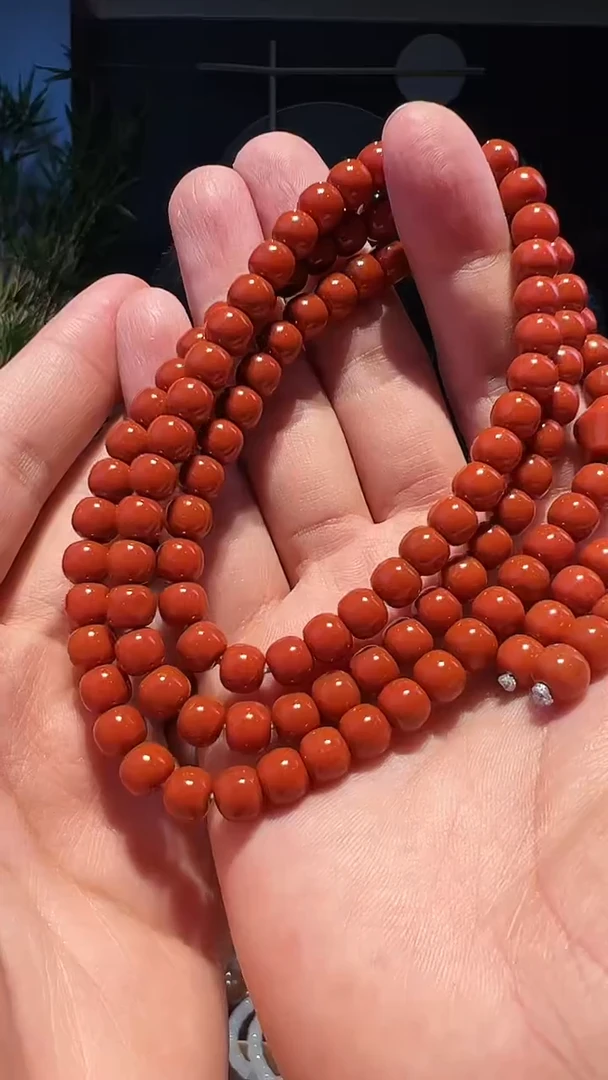【闪购商品】南红玛瑙手串未镶嵌7+柿子黄108