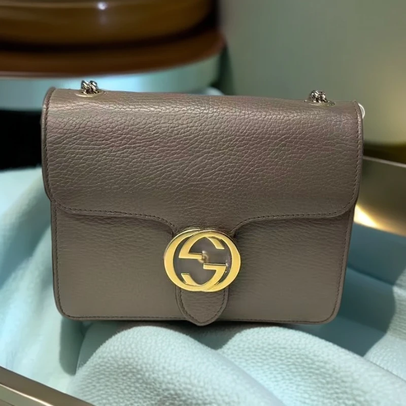 95新 GUCCI/古驰 链条单肩包 H917