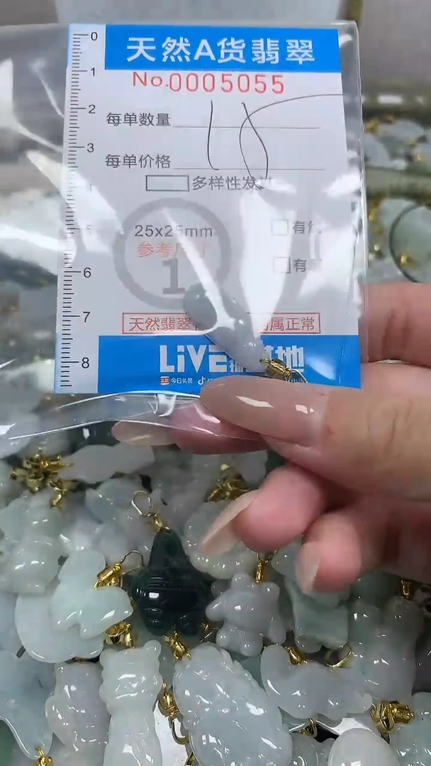 翡翠未镶嵌颈饰净货挂件-5055