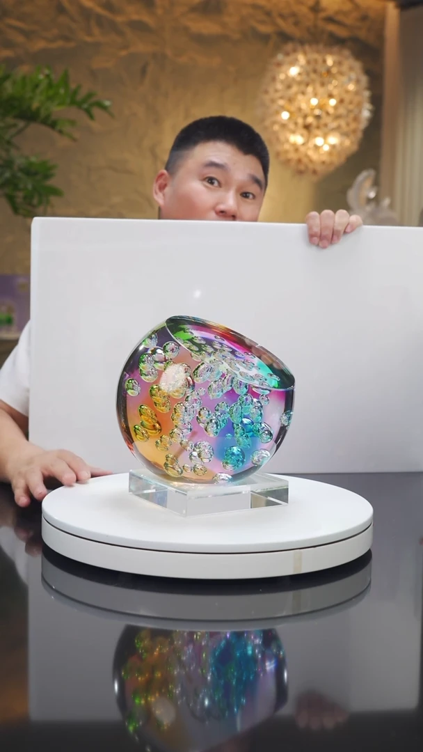 瓷片设计款繁花摆件大号