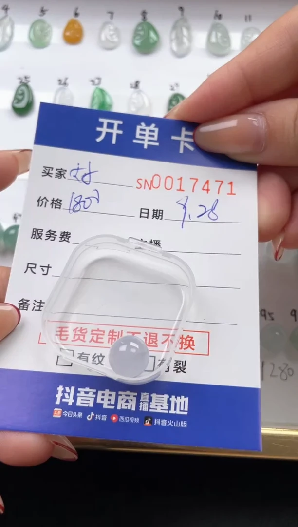 颈饰未镶嵌翡翠好****椰00017471