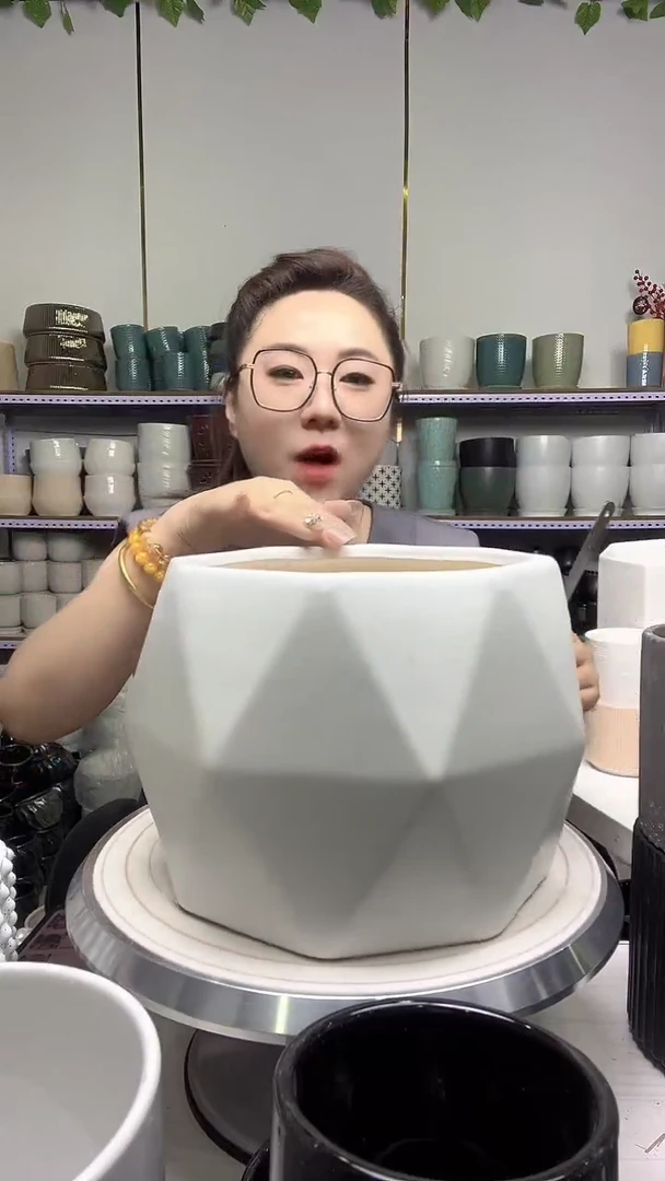 陶瓷花盆默认打孔宽高20.5-17.5