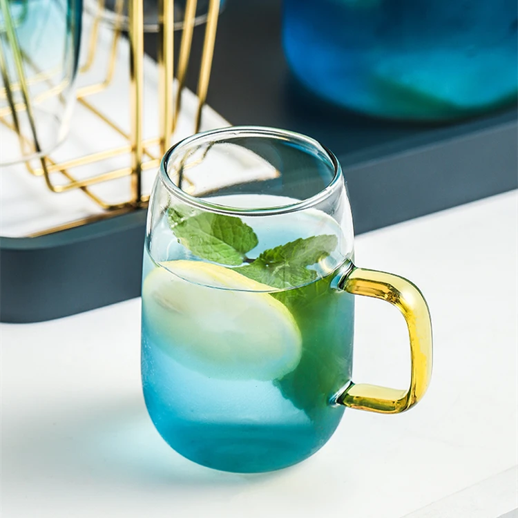 茶水喝水杯泡茶欧式水具玻璃杯家用