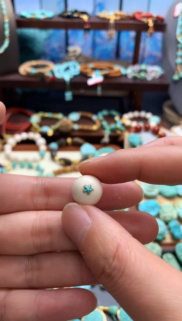 吊坠猛犸象牙圆珠