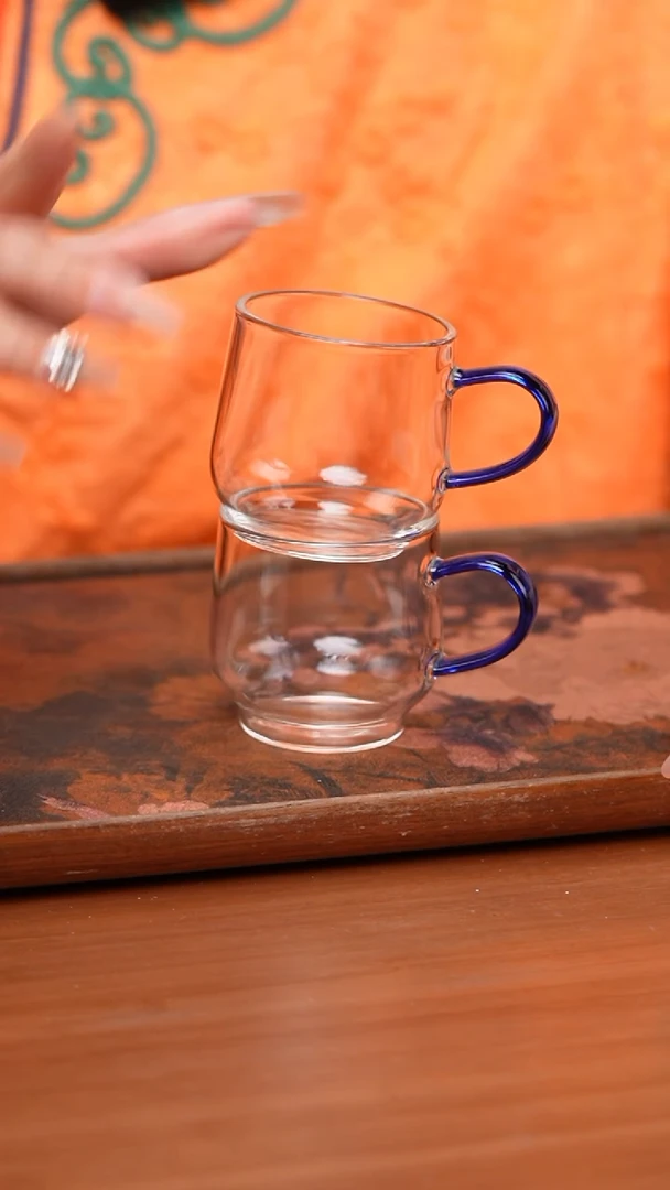 【闪购商品】璃享/水月杯2入/浅蓝/不批发