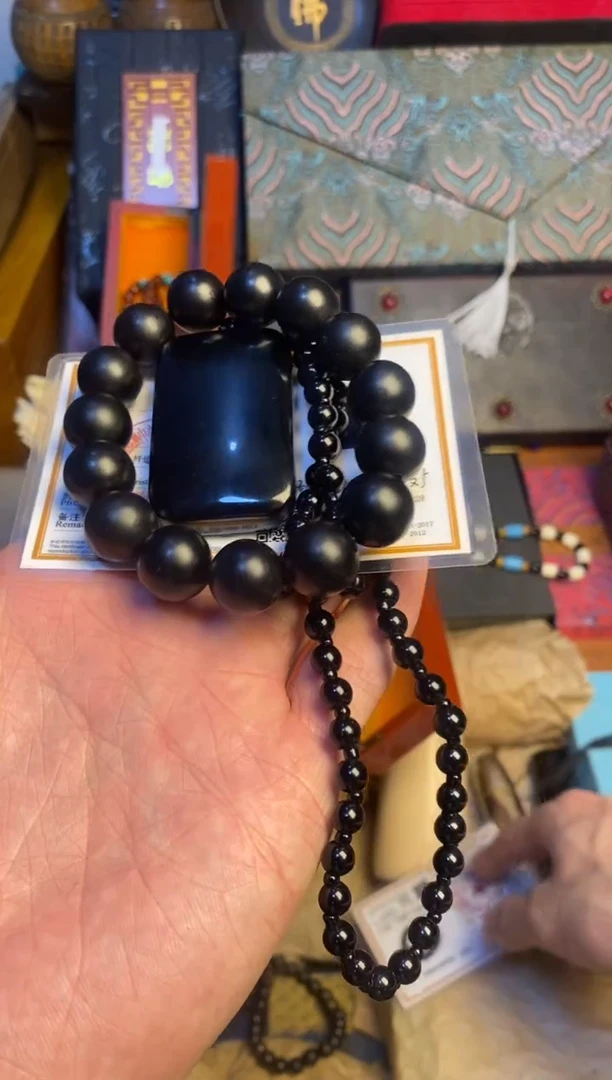 和田玉（墨玉）未镶嵌挂件主播推荐主播推荐