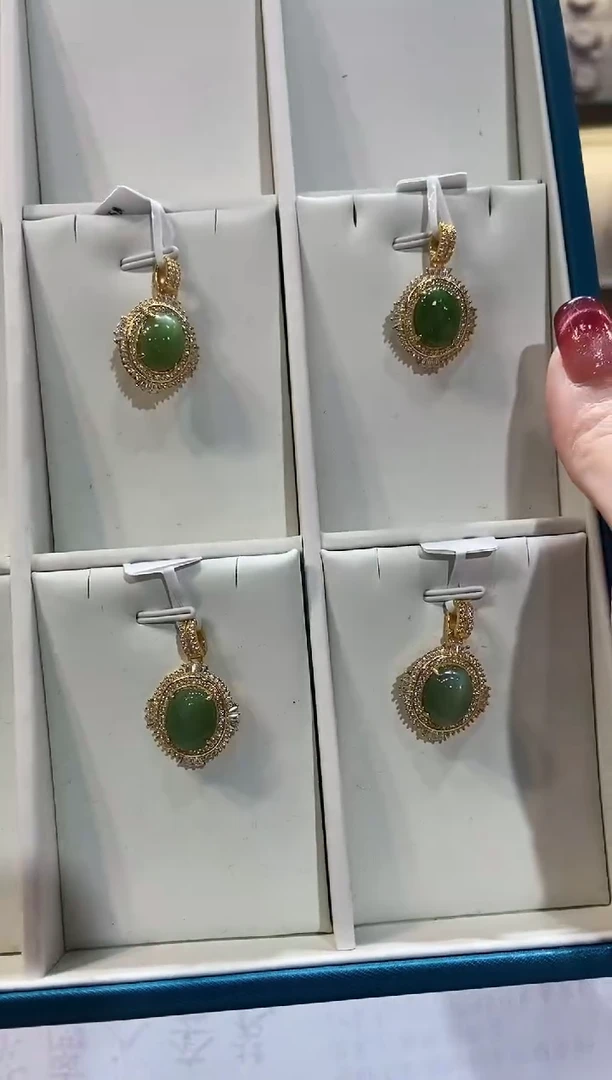 【闪购商品】和田玉颈饰银S925镶嵌HTC 和田玉吊坠 YM07-85