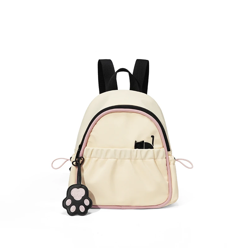 NOXXON可爱白色高中书包日系休闲超轻小型迷你女式小双肩包NS0036