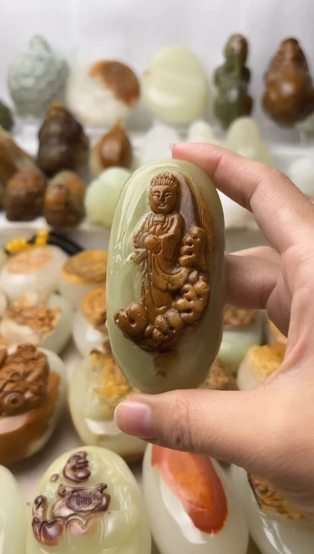 石材古青石棉纹正常不退换观音