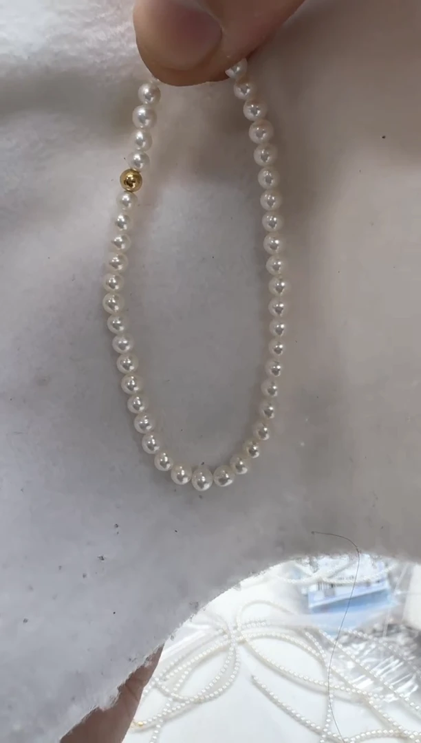 【闪购商品】淡水珍珠手绳银S925镶嵌3-4mm手链