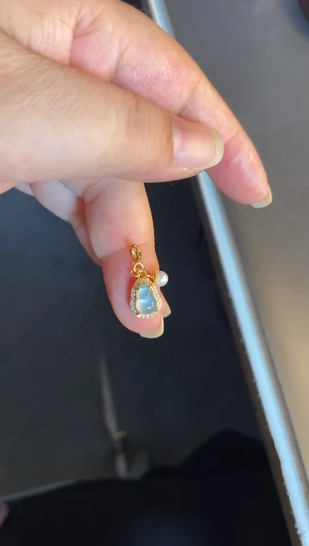 吊坠(不含链)银S925镶嵌翡翠1