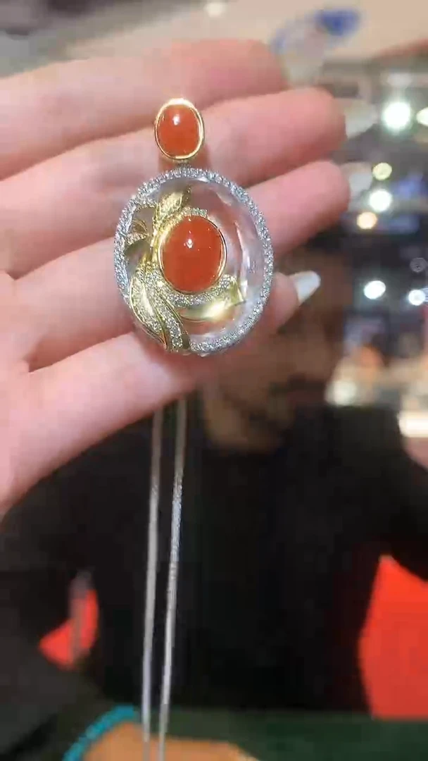 颈饰银S925镶嵌南红玛瑙【宝石世家严选】