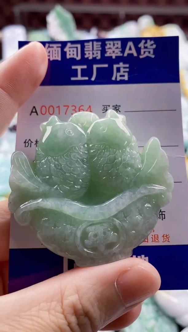 翡翠未镶嵌吊坠(不含链)1