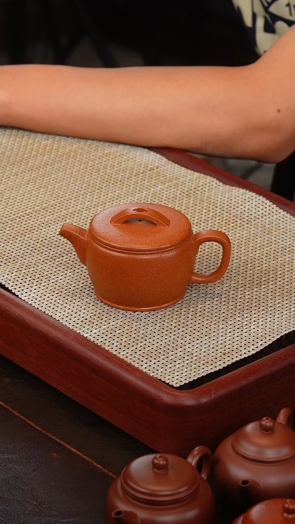 茶壶紫砂冷黄金 汉瓦190cc