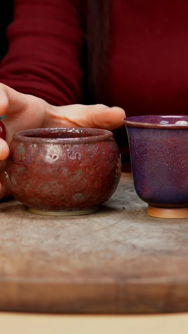 钧瓷作品—郑郑—杯+大瑕杯—205