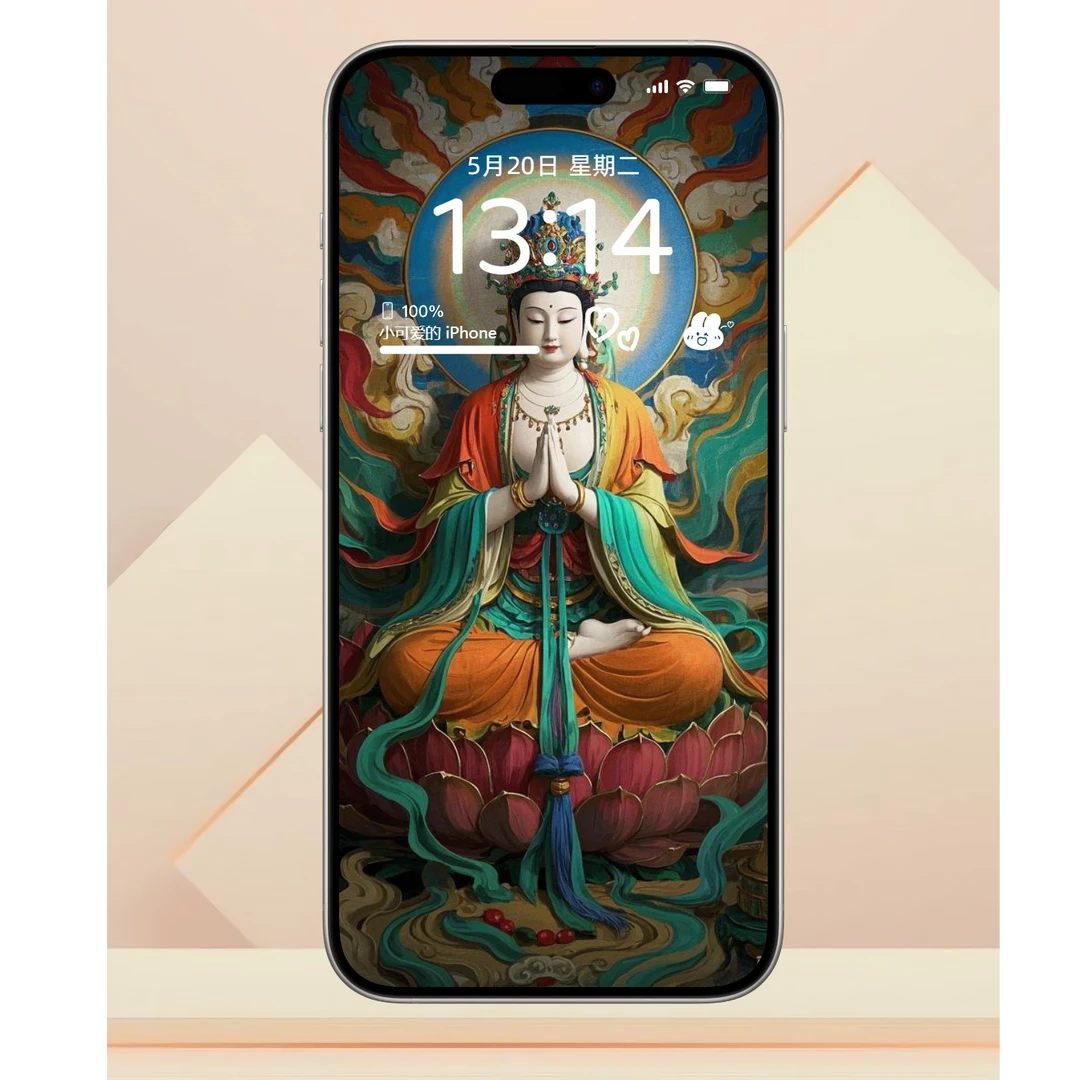 手机壁纸50妈祖唐卡工艺保佑诸事顺遂平安安卓苹果通用 壁纸 图片