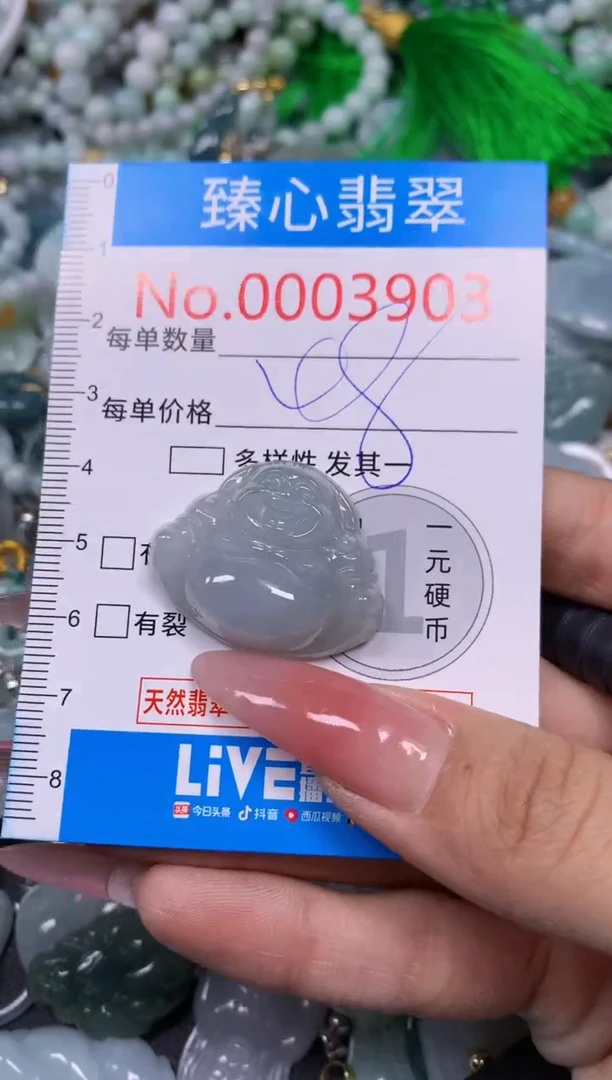 【闪购商品】翡翠颈饰未镶嵌含绳0003903