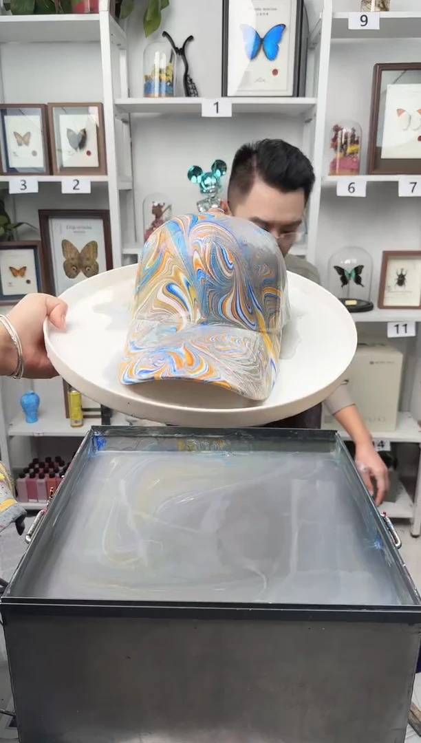 纯棉成人款写意风水拓帽