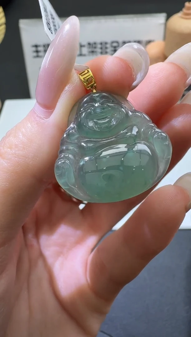 【闪购商品】翡翠颈饰18K金镶嵌00061980