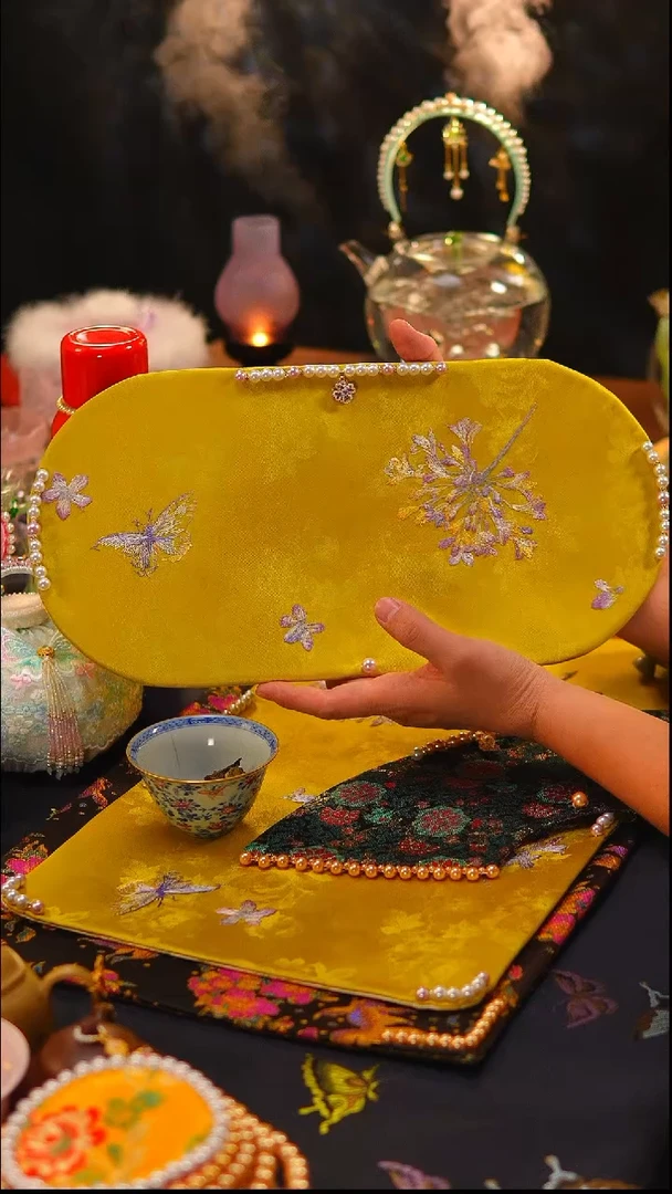 001大椭圆茶席40x20cm