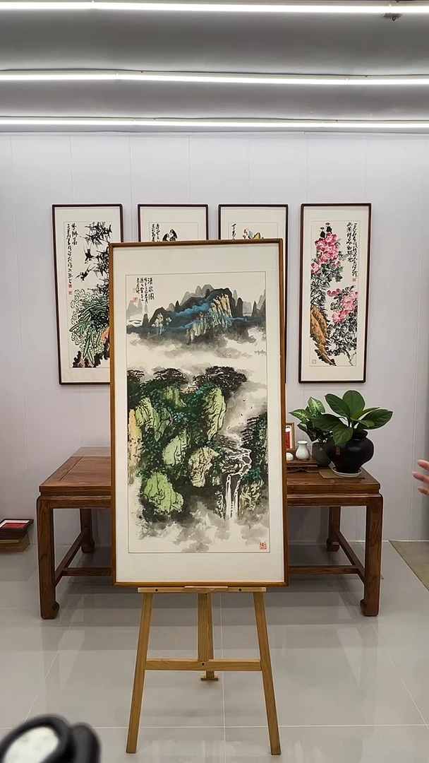 国画隗寿群 120*60  山水