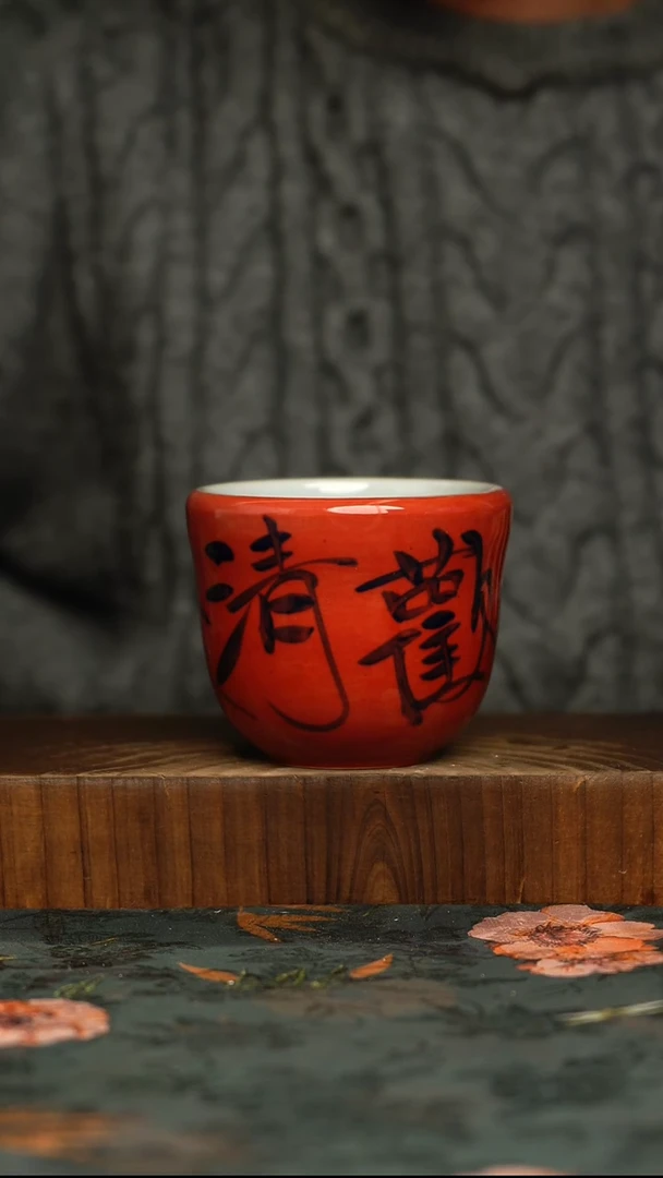 瓷片釉下彩手工手绘同款陶器