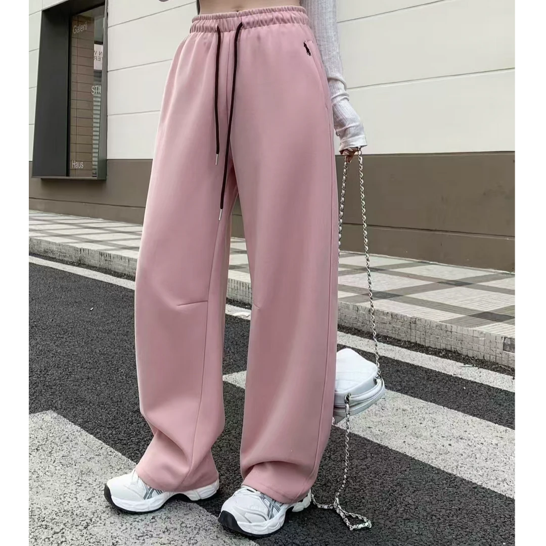 2025新款上新小马直筒裤高腰显瘦时尚百搭简约休闲哈伦裤