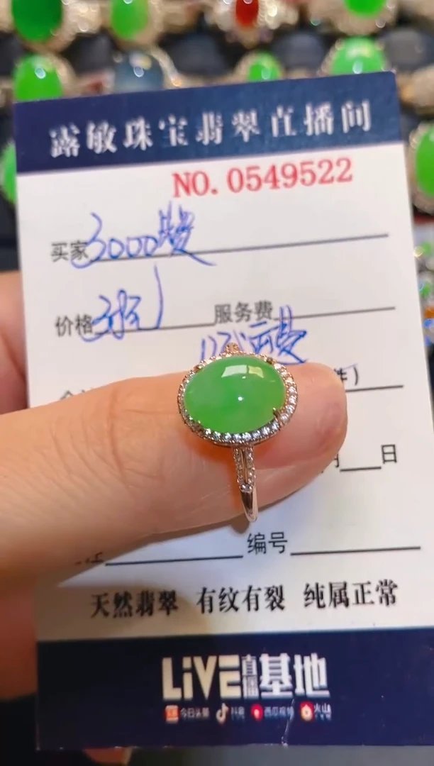银S925镶嵌翡翠耳饰天然