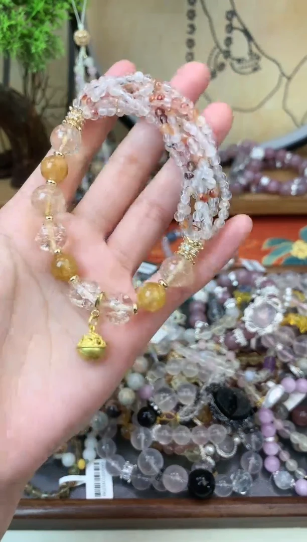 【闪购商品】黄晶手链未镶嵌456手串