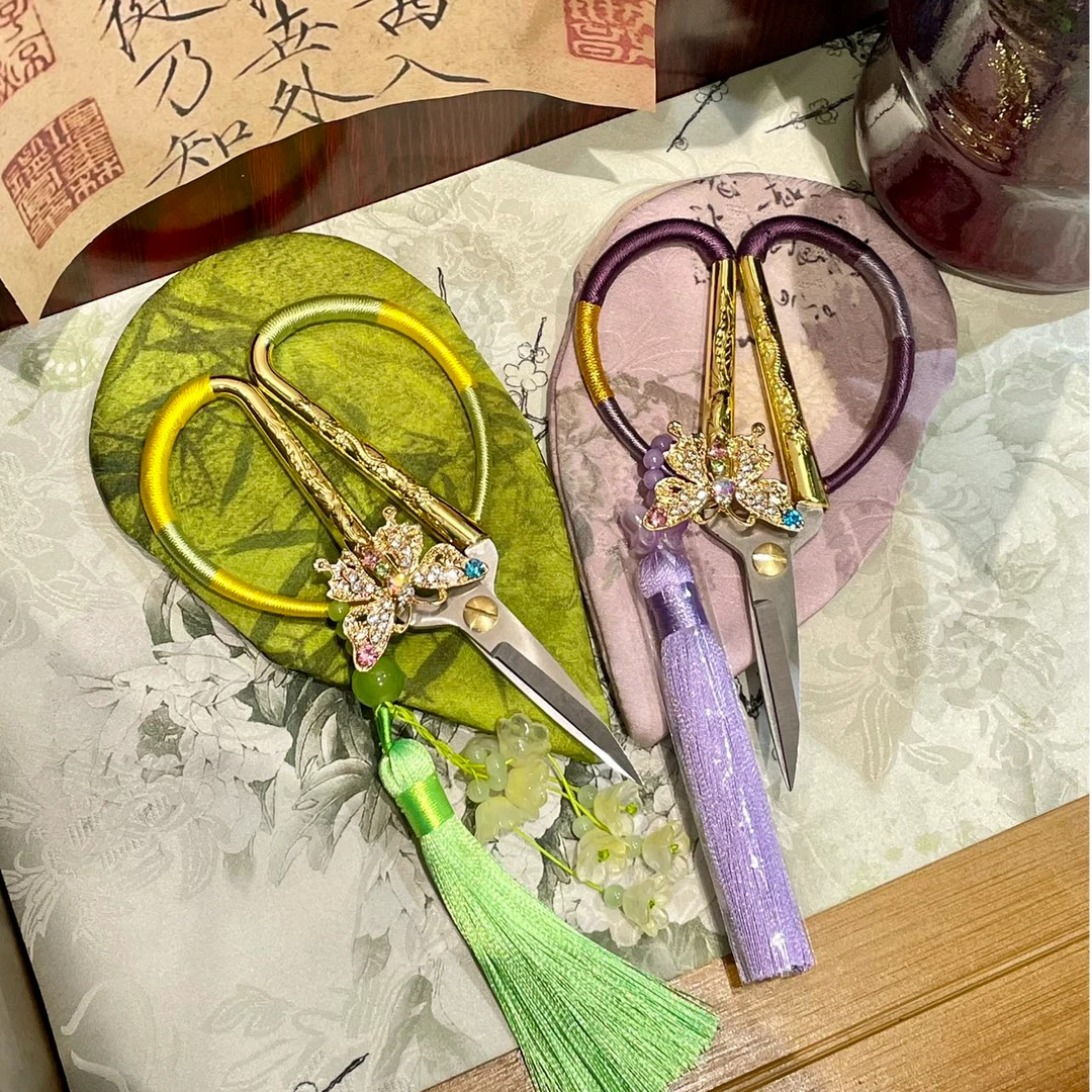 茶瓷手工大号剪刀（配外套）可爱创意