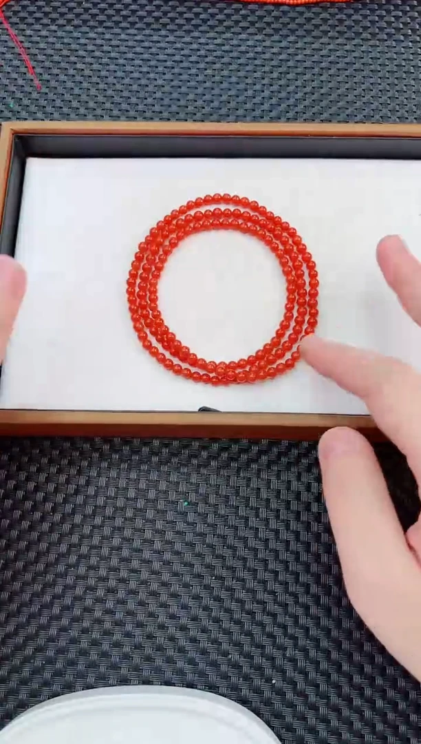 未镶嵌长串南红玛瑙阿东寨长串卡4+