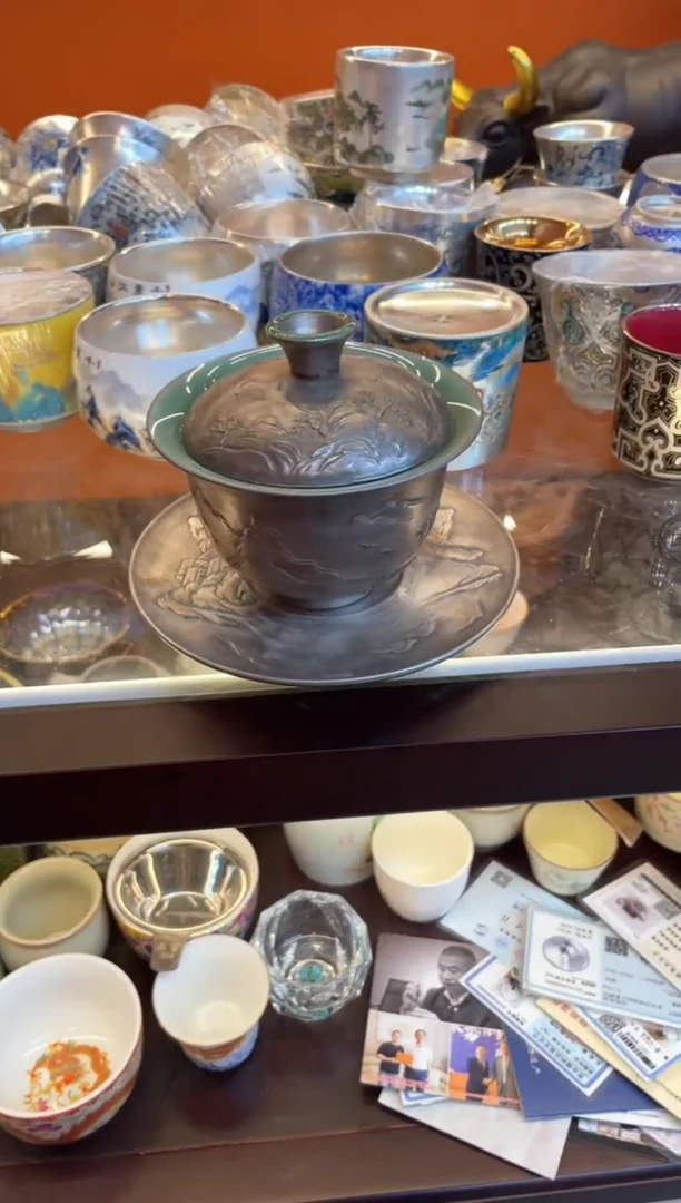 【闪购商品】瓷片@@@@@@@@@@@@山水雅居盖碗