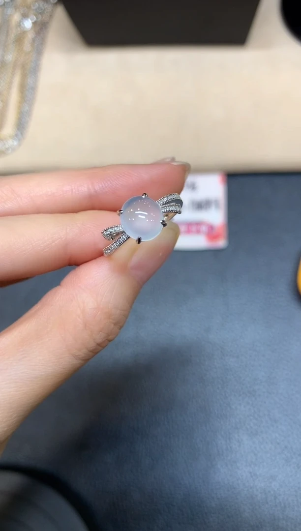 【闪购商品】翡翠戒指18K金镶嵌【无鉴赏期