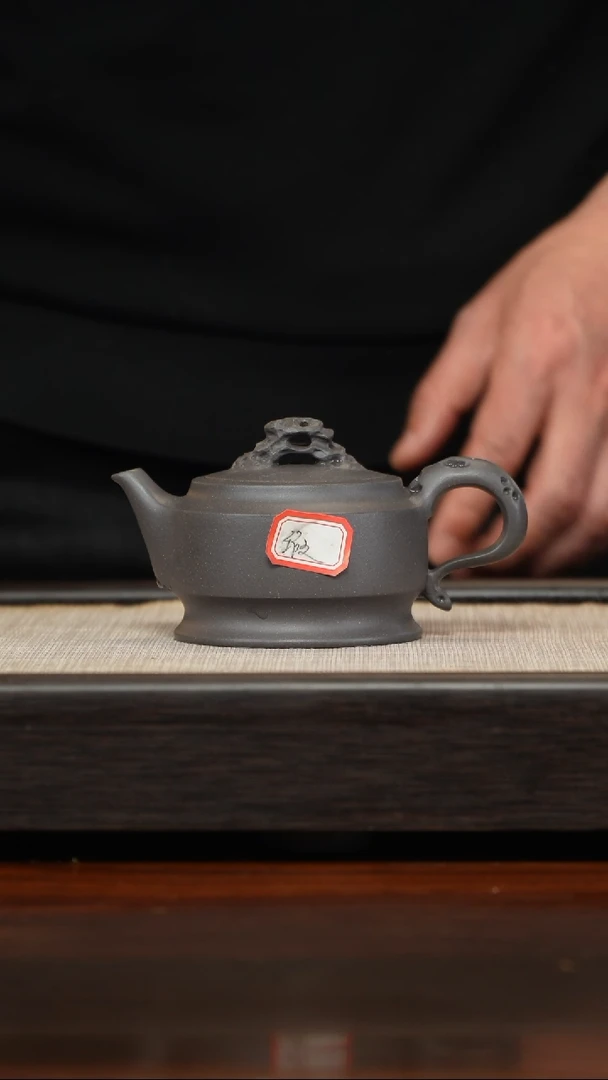 【闪购商品】紫砂茶壶天青微瑕磐石220cc