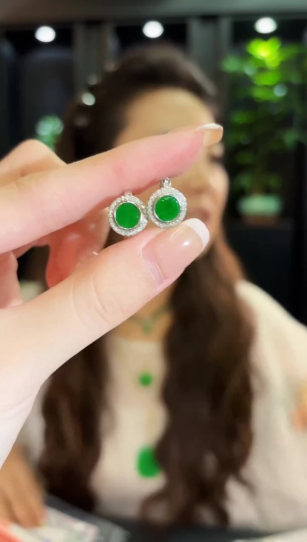 未镶嵌翡翠耳饰缅料A货/多样性发货/一件