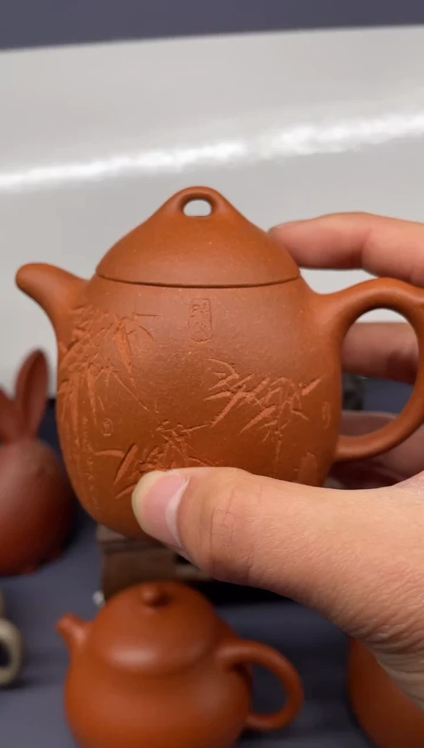 【闪购商品】紫砂茶壶五彩泥秦权 定风波