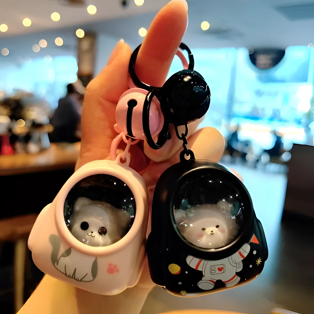 柚萝敲可爱小熊书包小夜灯情侣包包挂件钥匙扣摆件挂送男女生摆件